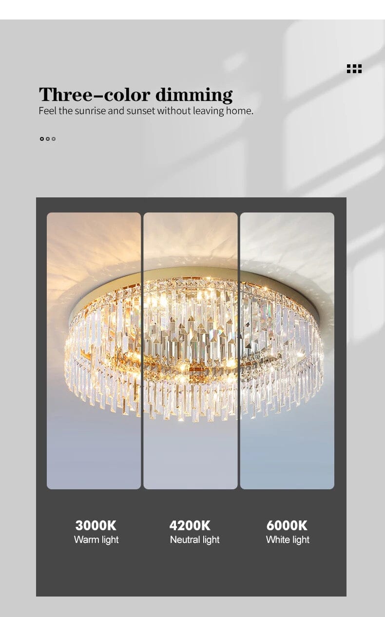 Empressa Crystal Lighting Collection Featuring Stainless Steel And K9 Crystals | Temsk