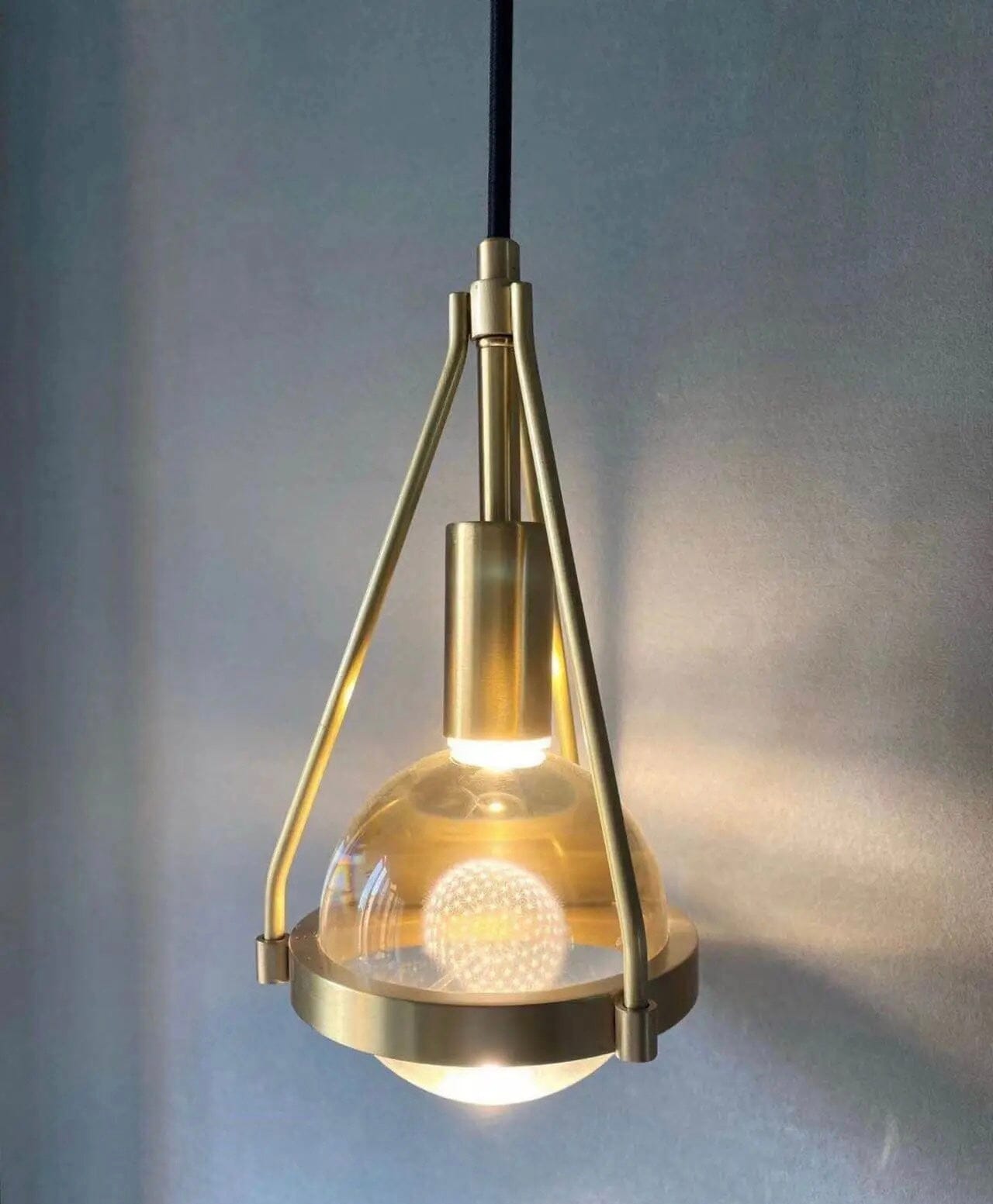 Ardena Nordic Gold Pendant Lights with Dandelion Glow | Temsk