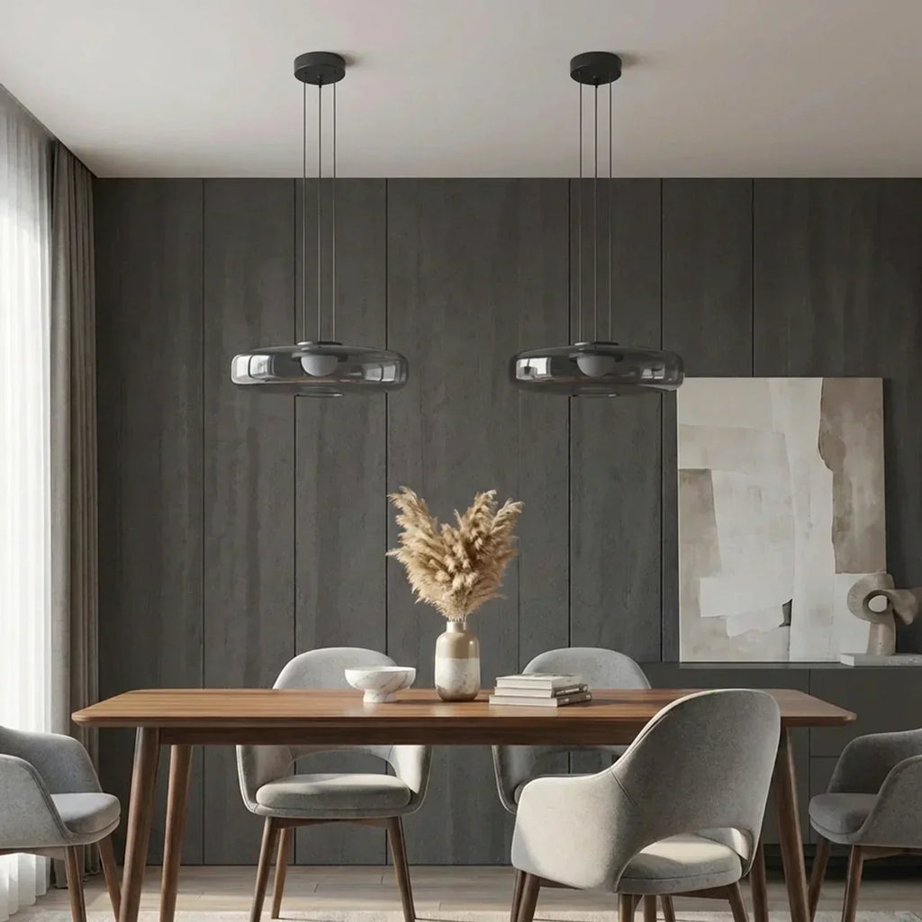 Tiered Glass Pendant Light With Integrated LED Bauhaus Style | Temsk