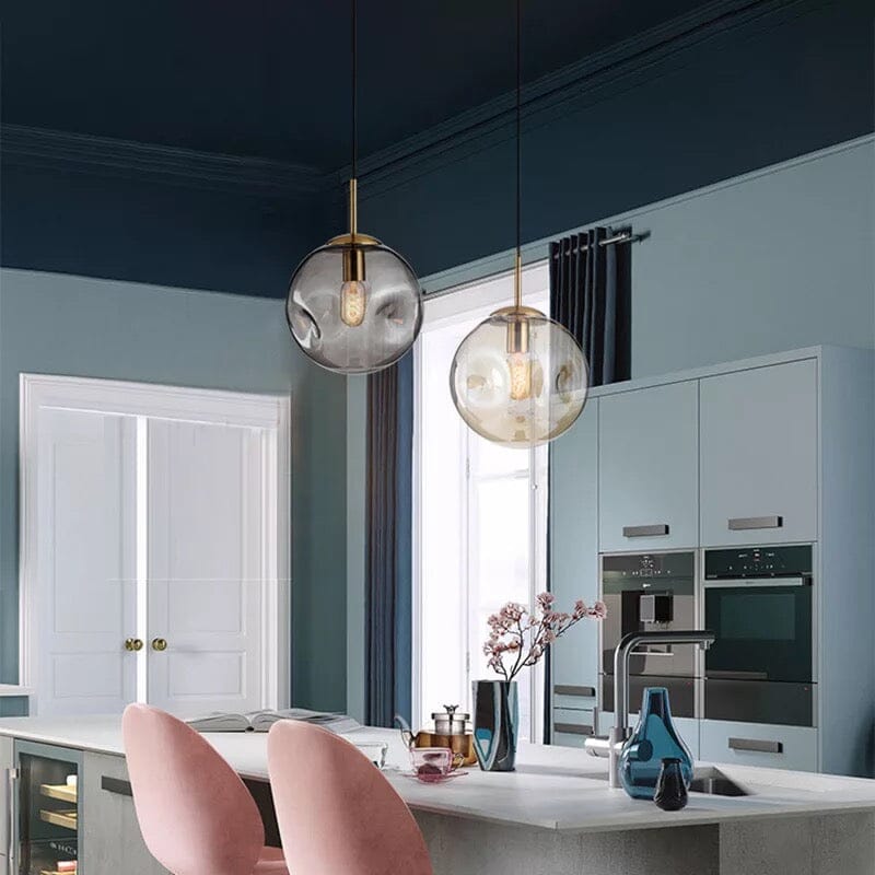 AstraLume Glass Pendant Light Multi Tone Finish For Kitchens And Bathrooms | Temsk