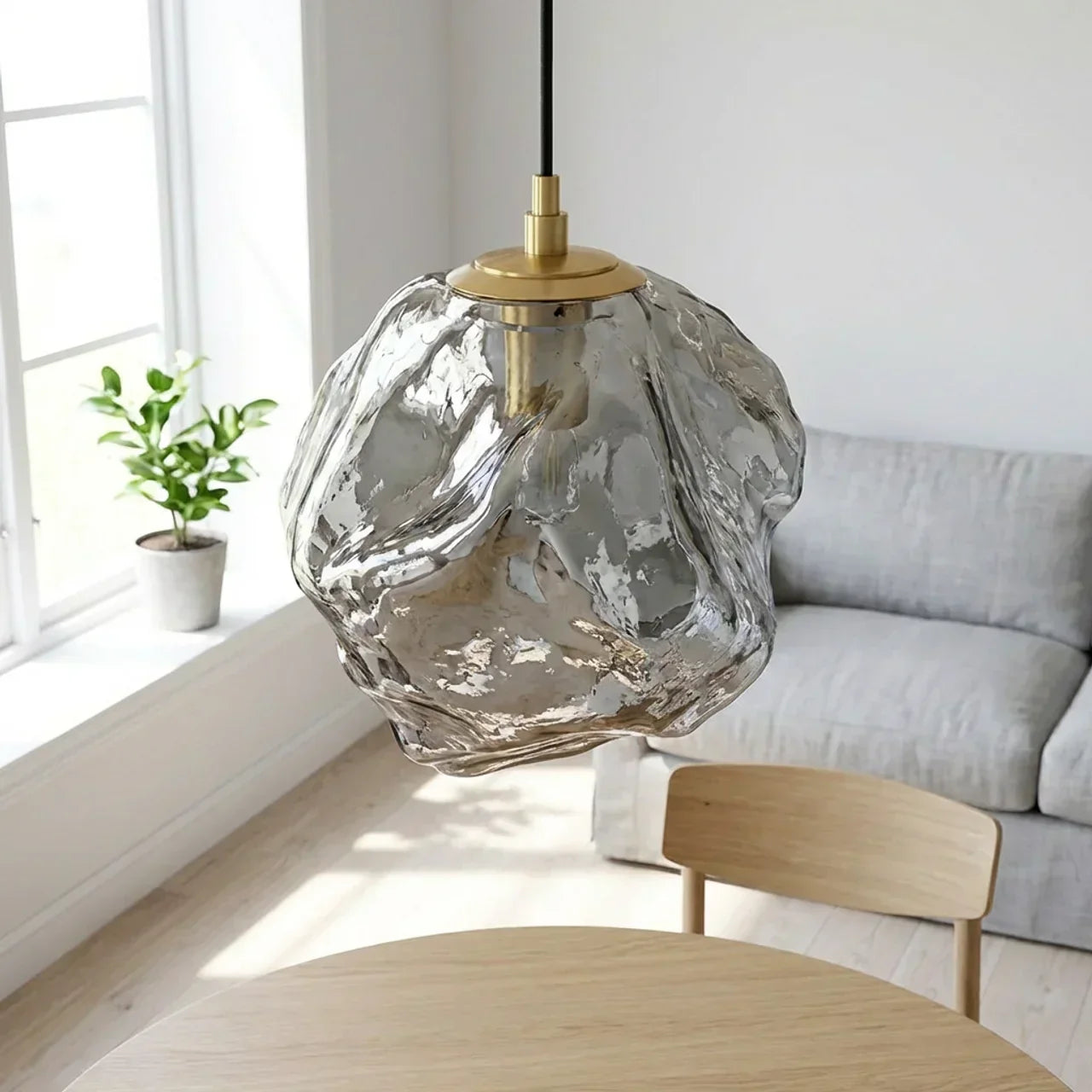 Organic Lava Glass Pendant Light Fixture for Modern Interiors | Temsk