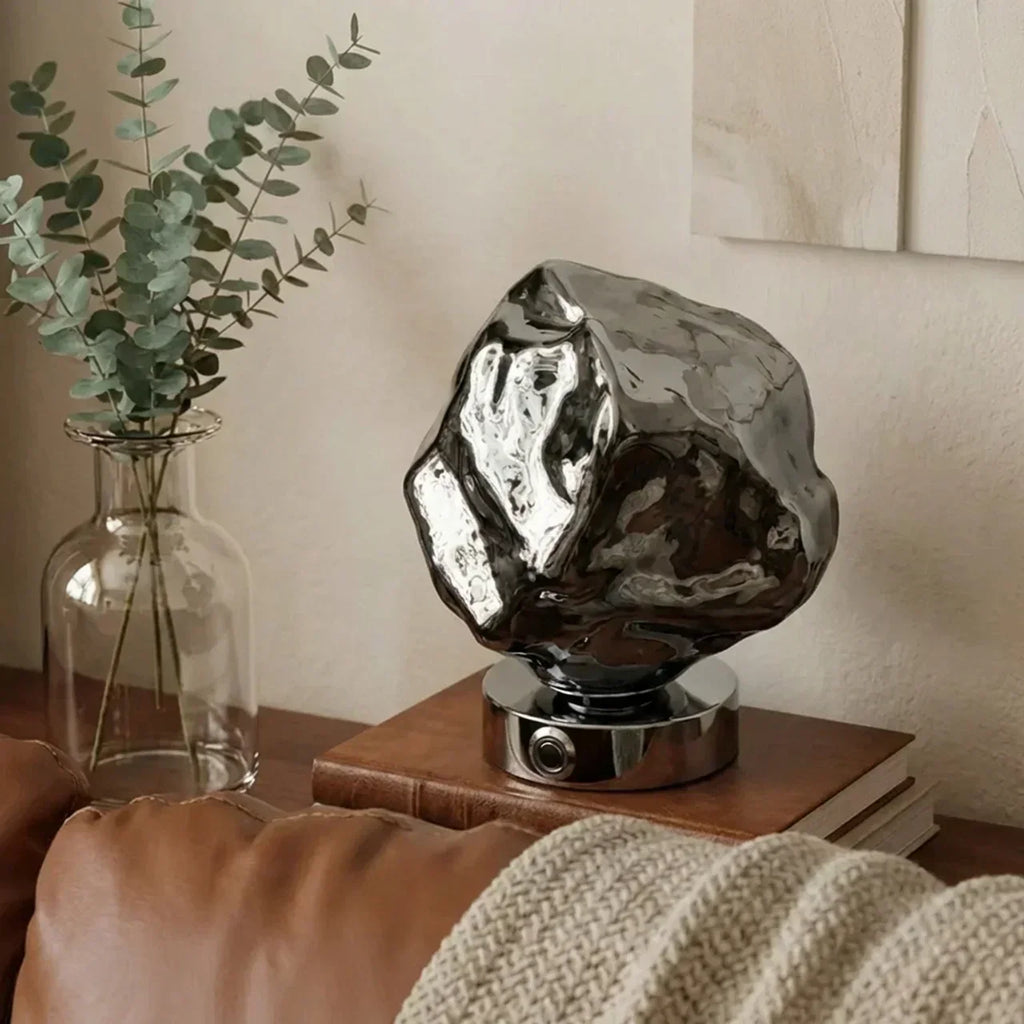 Organic Lava Glass Table Lamp For Interiors And Modern Decor | Temsk