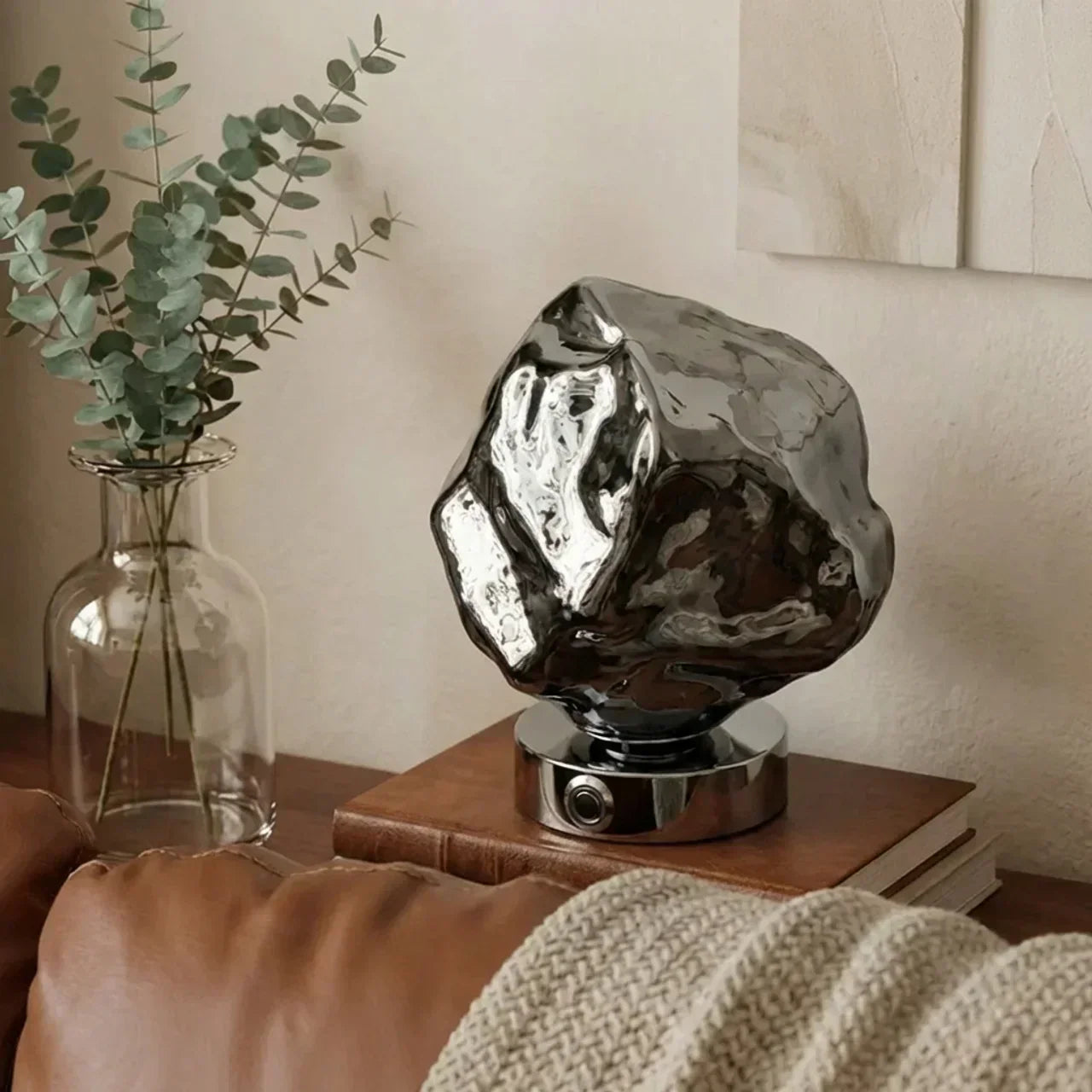 Organic Lava Glass Table Lamp For Interiors And Modern Decor | Temsk