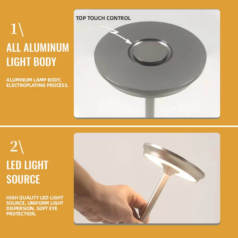 LumaNova Cordless Touch Lamp With Dimmable Wireless Lighting | Temsk