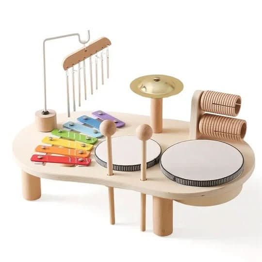 Harmonia Play Set Musical Wooden Toy for Creative Babies Aged 12 Months and Up | Temsk