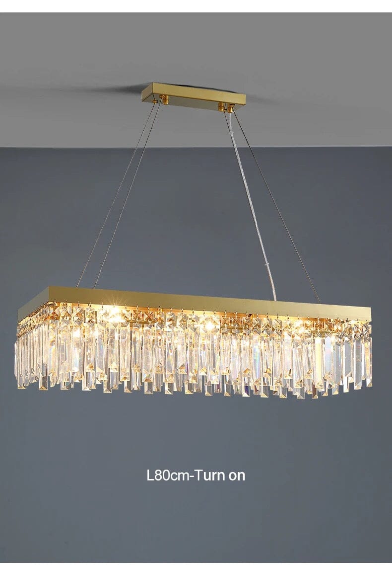 Empressa Crystal Lighting Collection Featuring Stainless Steel And K9 Crystals | Temsk