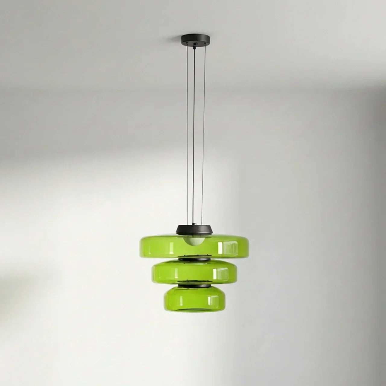 Tiered Glass Pendant Light With Integrated LED Bauhaus Style | Temsk