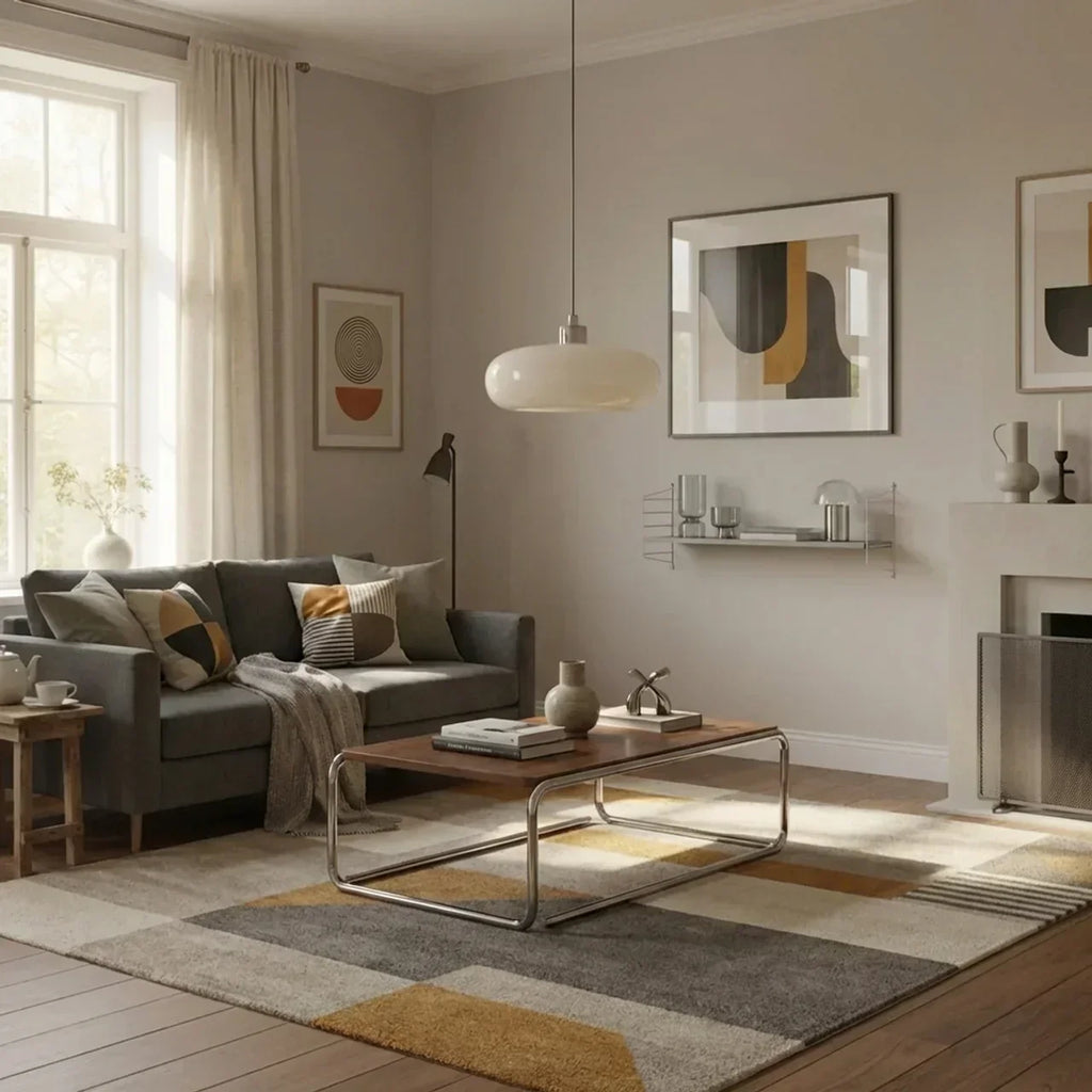 Compact Glass Pendant Light In Bauhaus Style For Modern Interiors | Temsk