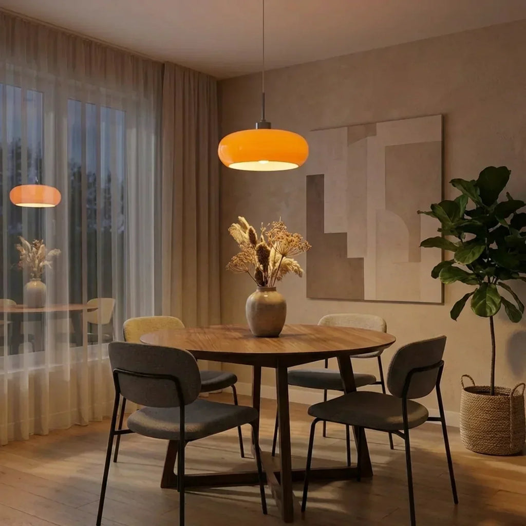 Compact Glass Pendant Light In Bauhaus Style For Modern Interiors | Temsk