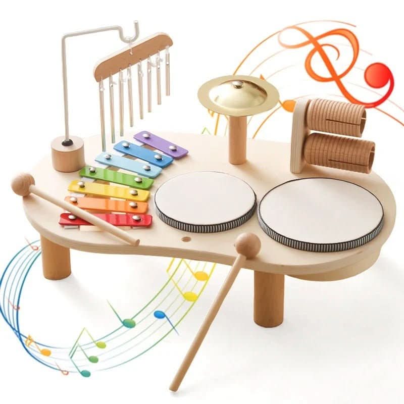 Harmonia Play Set Musical Wooden Toy for Creative Babies Aged 12 Months and Up | Temsk