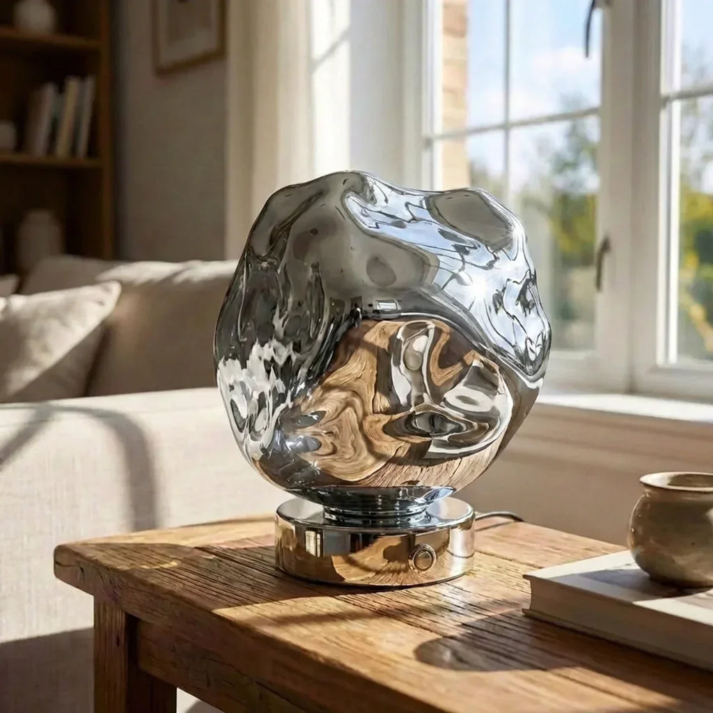 Organic Lava Glass Table Lamp For Interiors And Modern Decor | Temsk