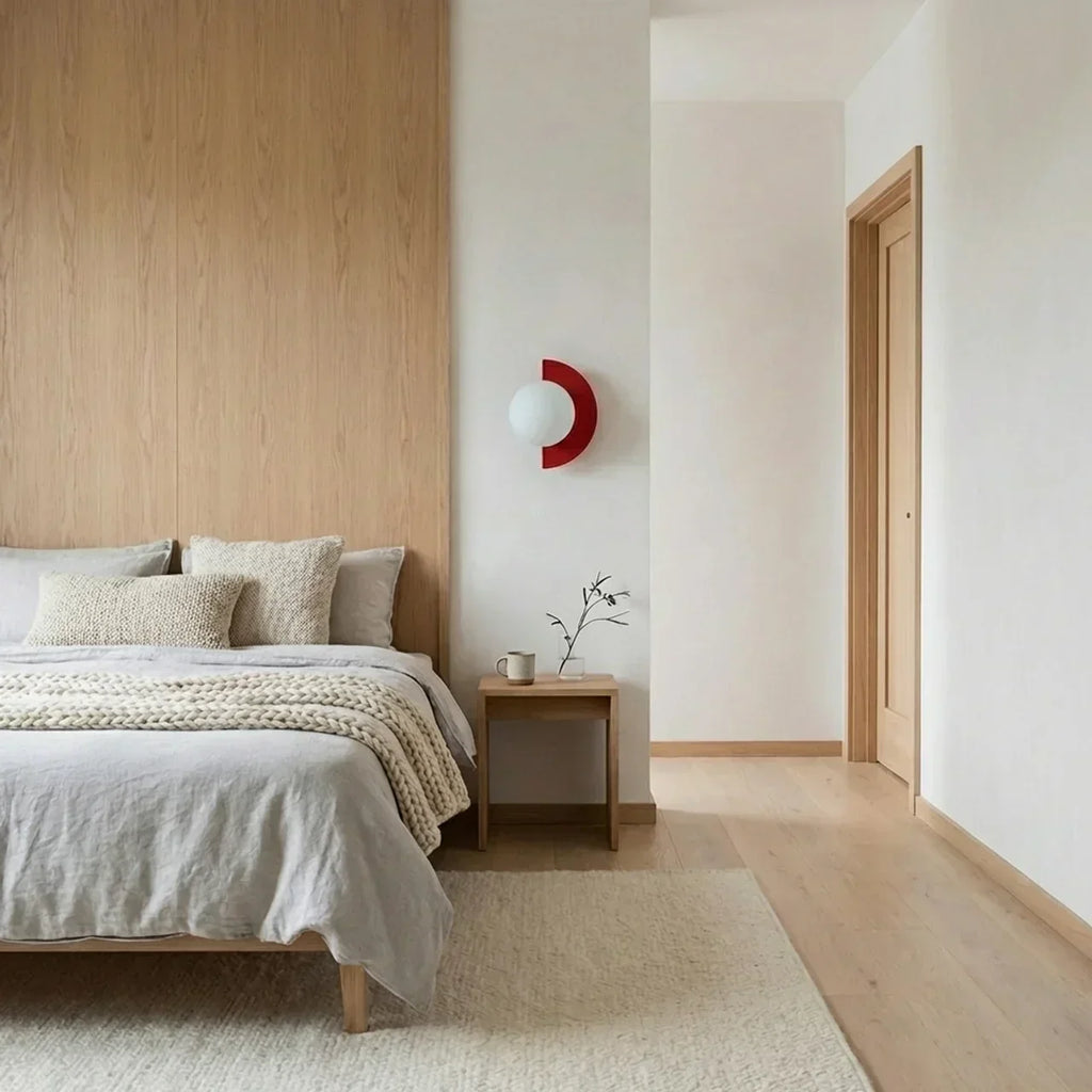 Wall Mounted Sconce Light in Semi Circle Metal With Integrated LED | Temsk