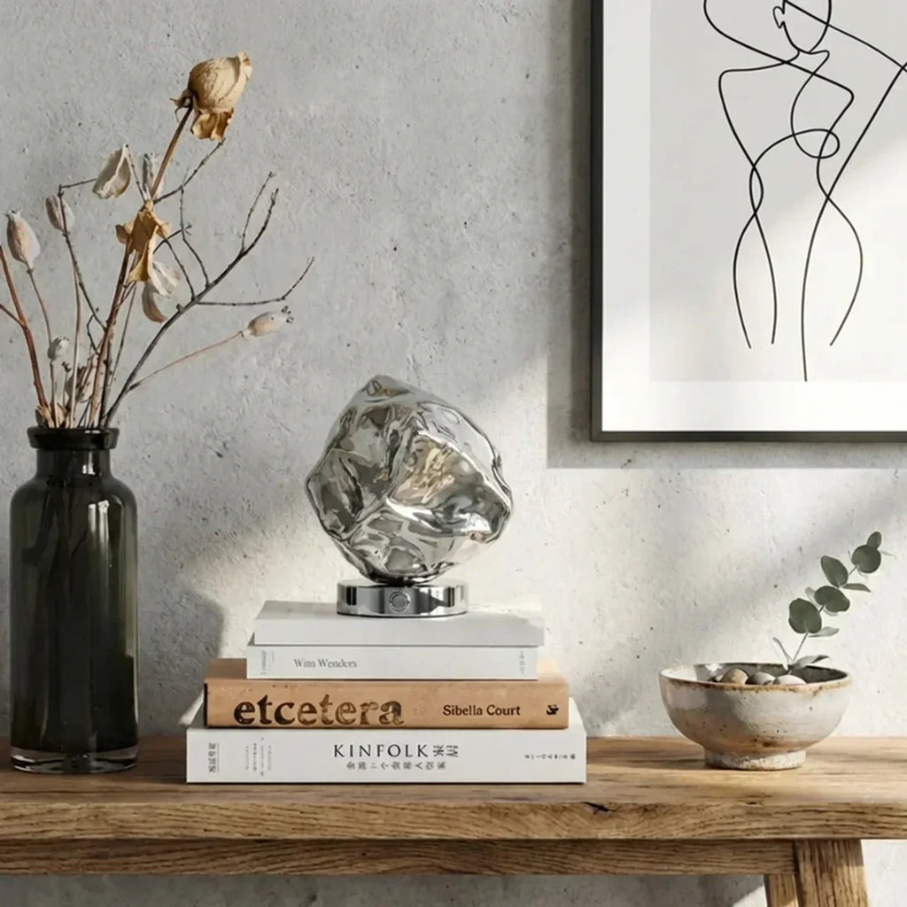 Organic Lava Glass Table Lamp For Interiors And Modern Decor | Temsk
