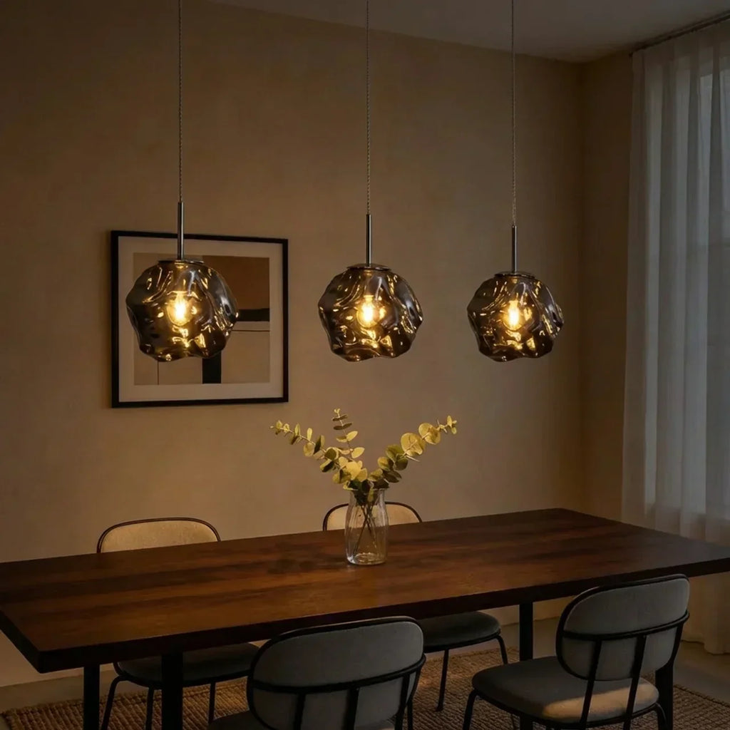 Melt Glass Pendant Light for Modern Interiors and Living Spaces | Temsk