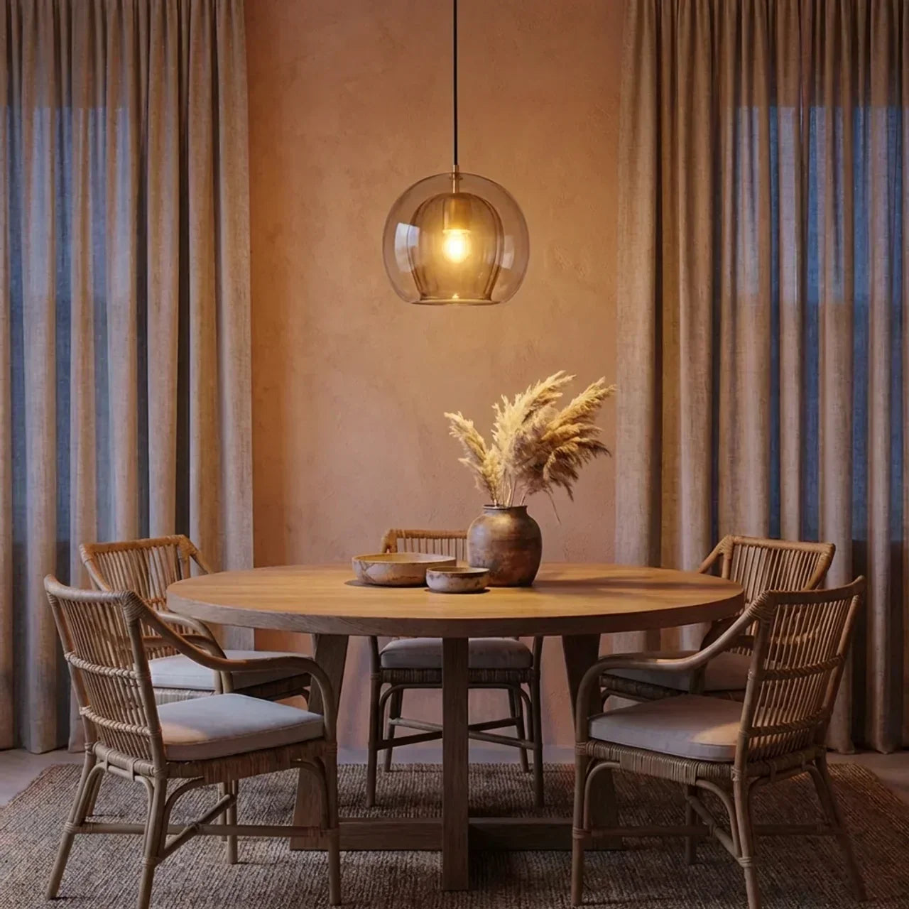 Glass Pendant Light Available In Several Size Options | Temsk