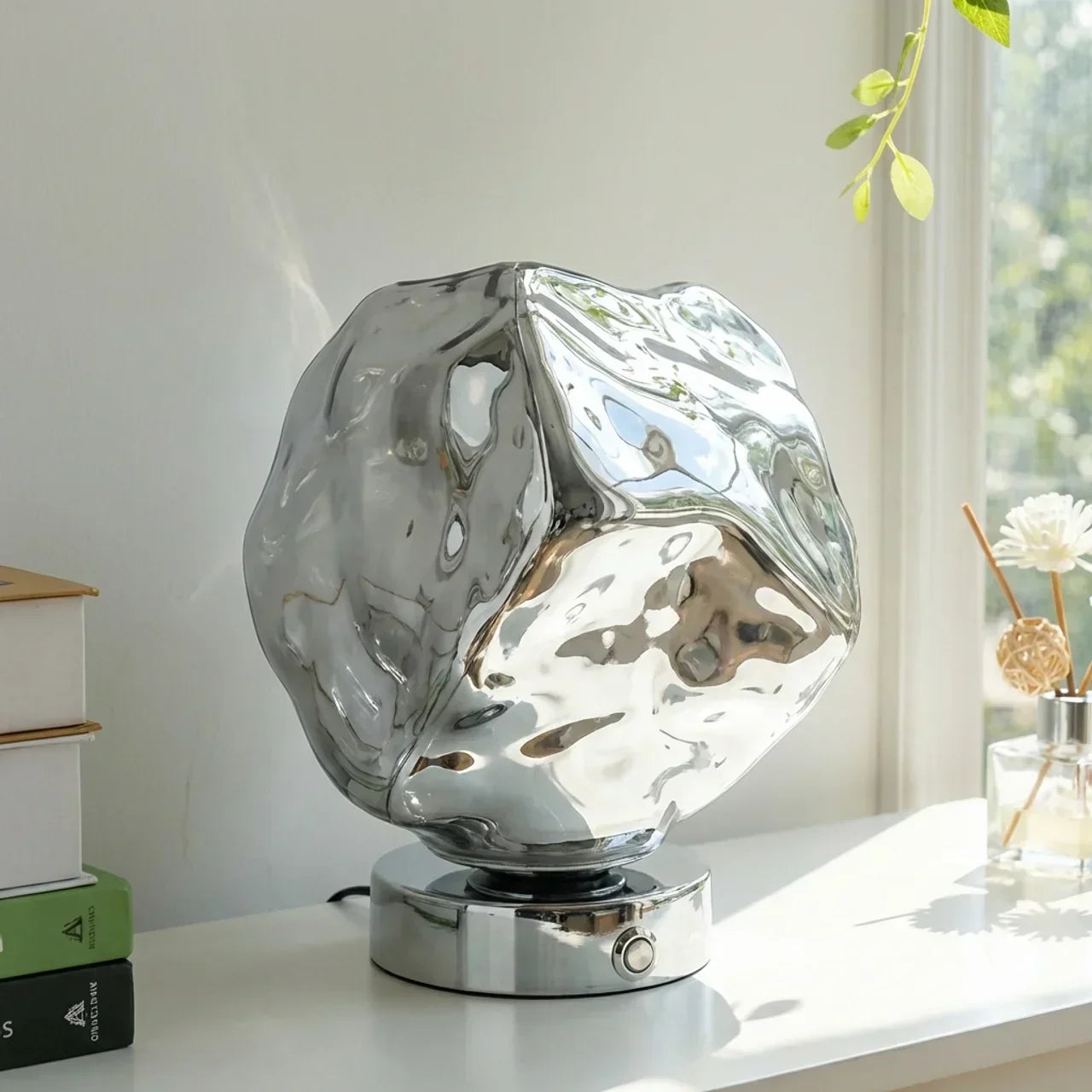 Organic Lava Glass Table Lamp For Interiors And Modern Decor | Temsk