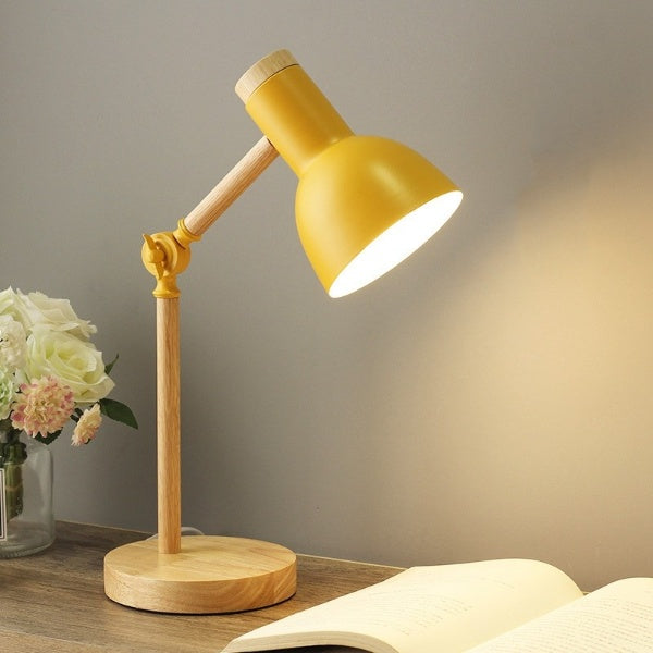 Nordische Holz-LED-Schreibtischlampe mit minimalistischem skandinavischem Licht | Temsk