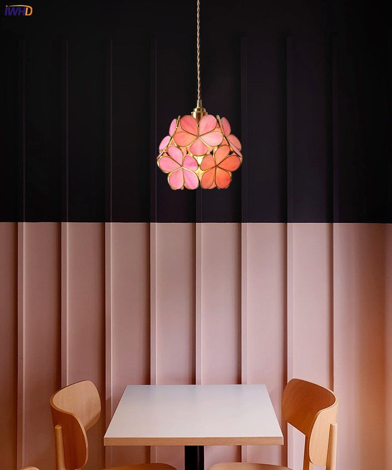 Liora Glass Flower Pendant Light for Living Rooms and Homes | Temsk