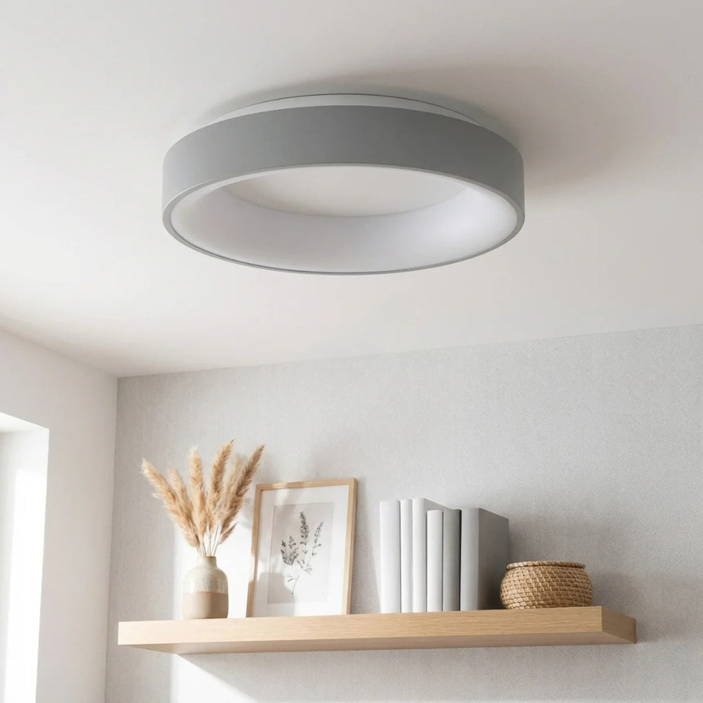 Flush Mount Ceiling Light With Hollow Centre LED Design | Temsk