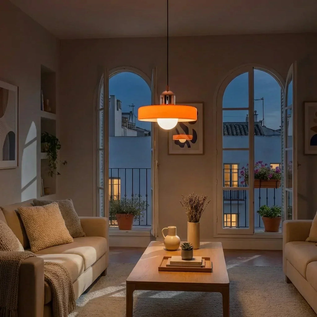 Coloured Glass Pendant Light In Bauhaus Style For Modern Interiors | Temsk