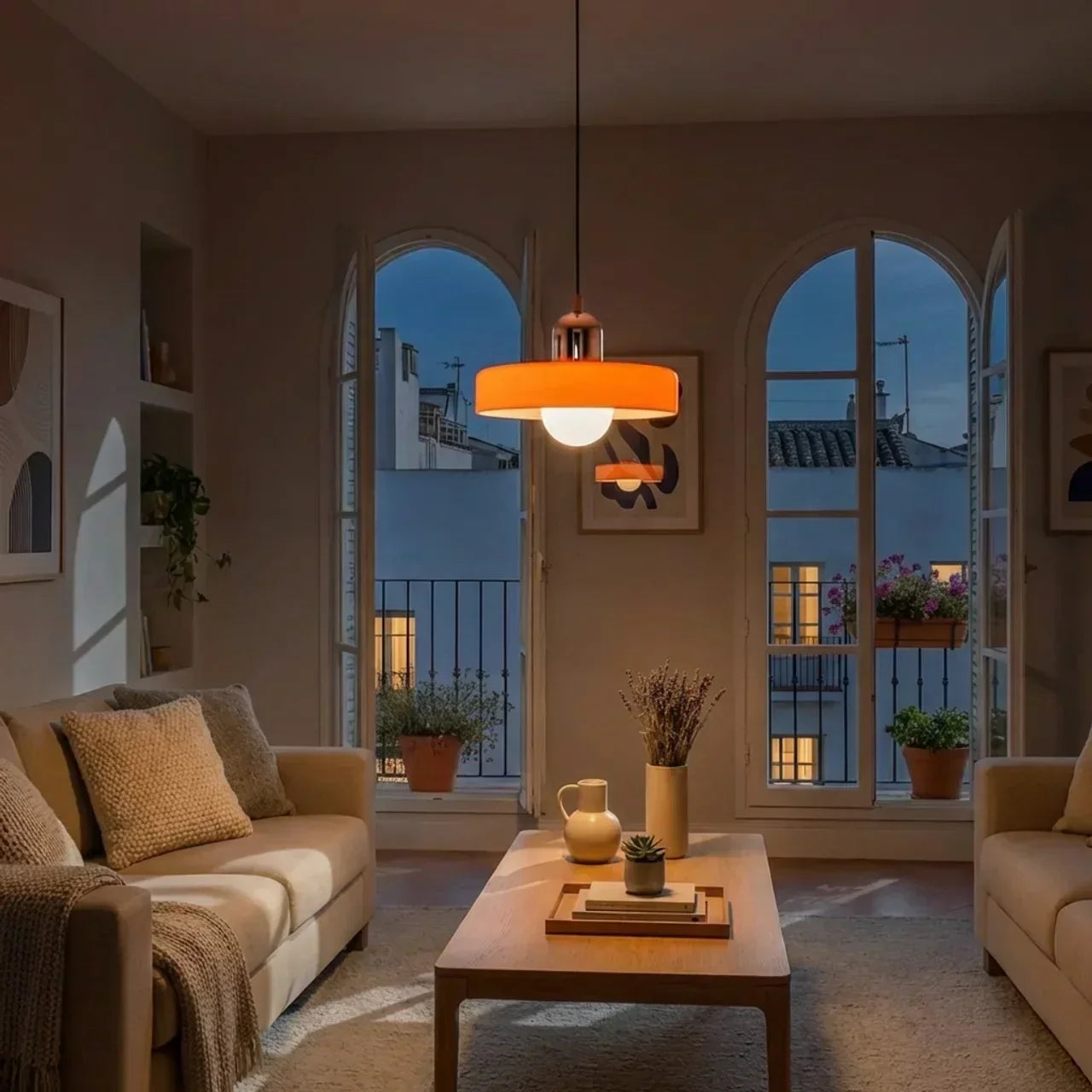 Coloured Glass Pendant Light In Bauhaus Style For Modern Interiors | Temsk