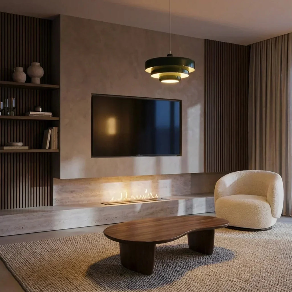 Bauhaus Style Tiered Glass Pendant Light For Ceiling Mount | Temsk