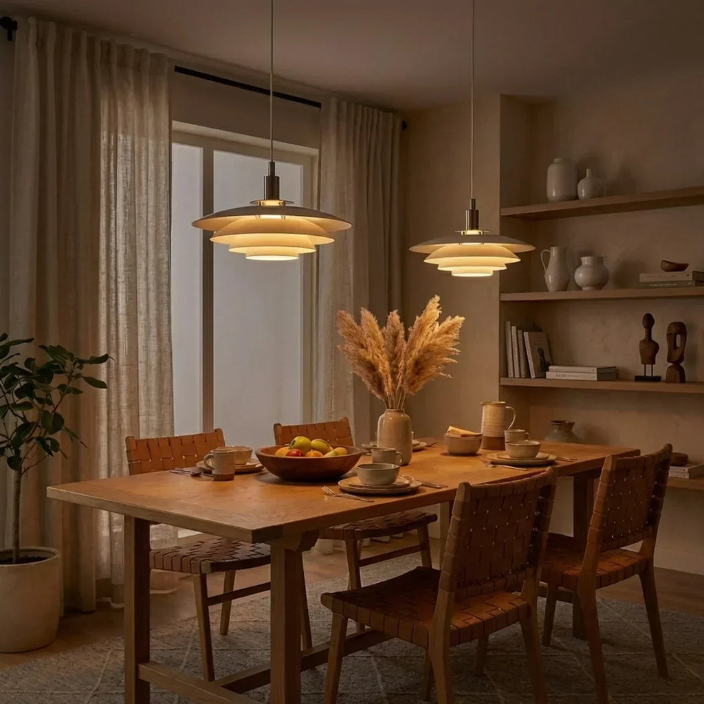 Dansk Moderne Flerlags Pendellampe | Temsk