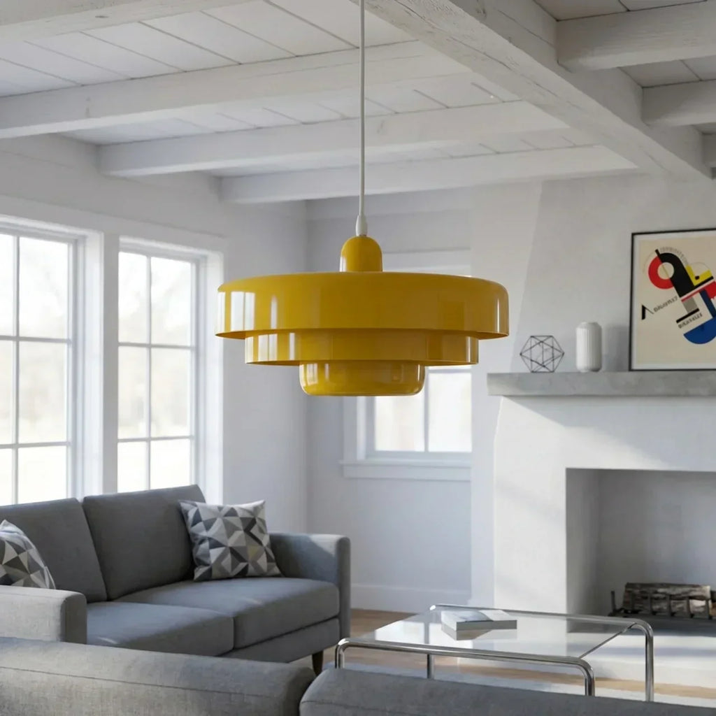 Bauhaus Style Tiered Glass Pendant Light For Ceiling Mount | Temsk