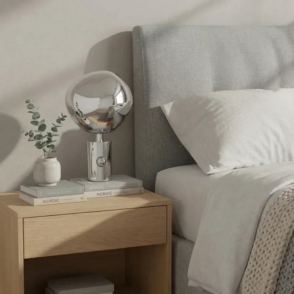 Melted Acrylic Table Lamp With Sculptural Molten Style Shade | Temsk