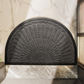 Non Slip Rubber Entryway Mat For Indoor Or Outdoor Use Semi Circular Shape | Temsk