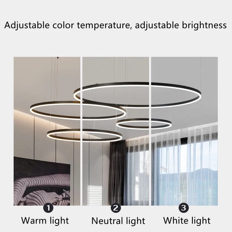 Solara Ring Lamp With Premium Aluminum And Acrylic Construction 12500 Lumens | Temsk