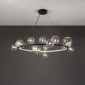 Elara Bubble Glass Chandelier Aluminum Frame Hand Blown Glass 90-260V LED Bulbs Included | Temsk