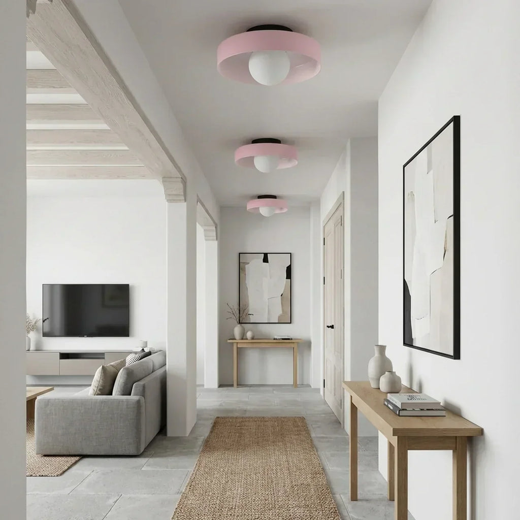 Bauhaus Glas Disk Væg- og Loftlys Til Stemningsbelysning | Temsk