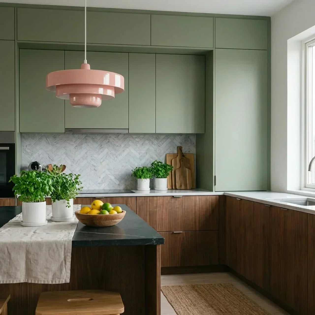 Bauhaus Style Tiered Glass Pendant Light For Ceiling Mount | Temsk