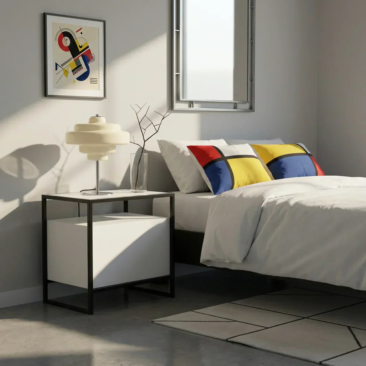 Coloured Glass Table Lamp In Bauhaus Style Pendant | Temsk