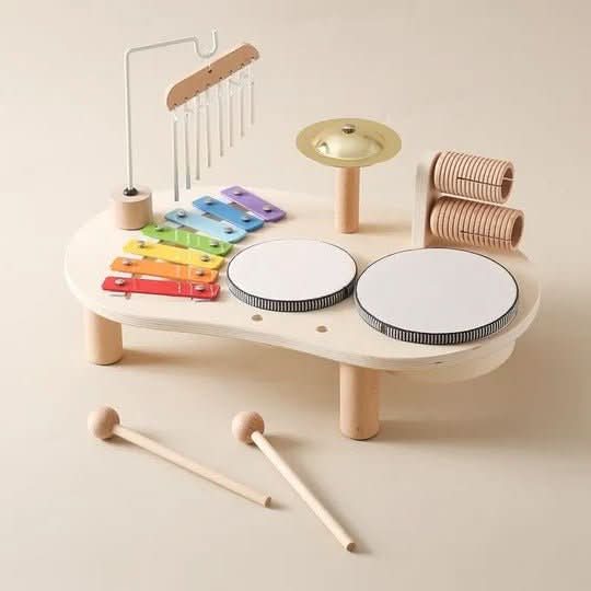 Harmonia Play Set Musical Wooden Toy for Creative Babies Aged 12 Months and Up | Temsk