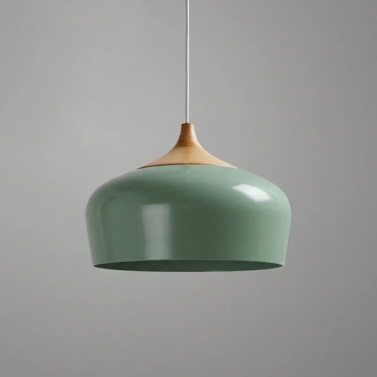 Pendant Light With Sculptural Shape Design In Metal And Wood | Temsk