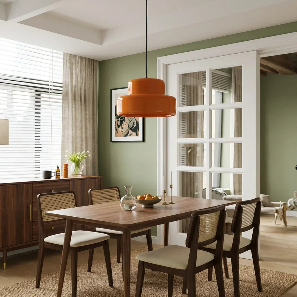 Bauhaus Style Coloured Glass Pendant Light In Bowl Form | Temsk