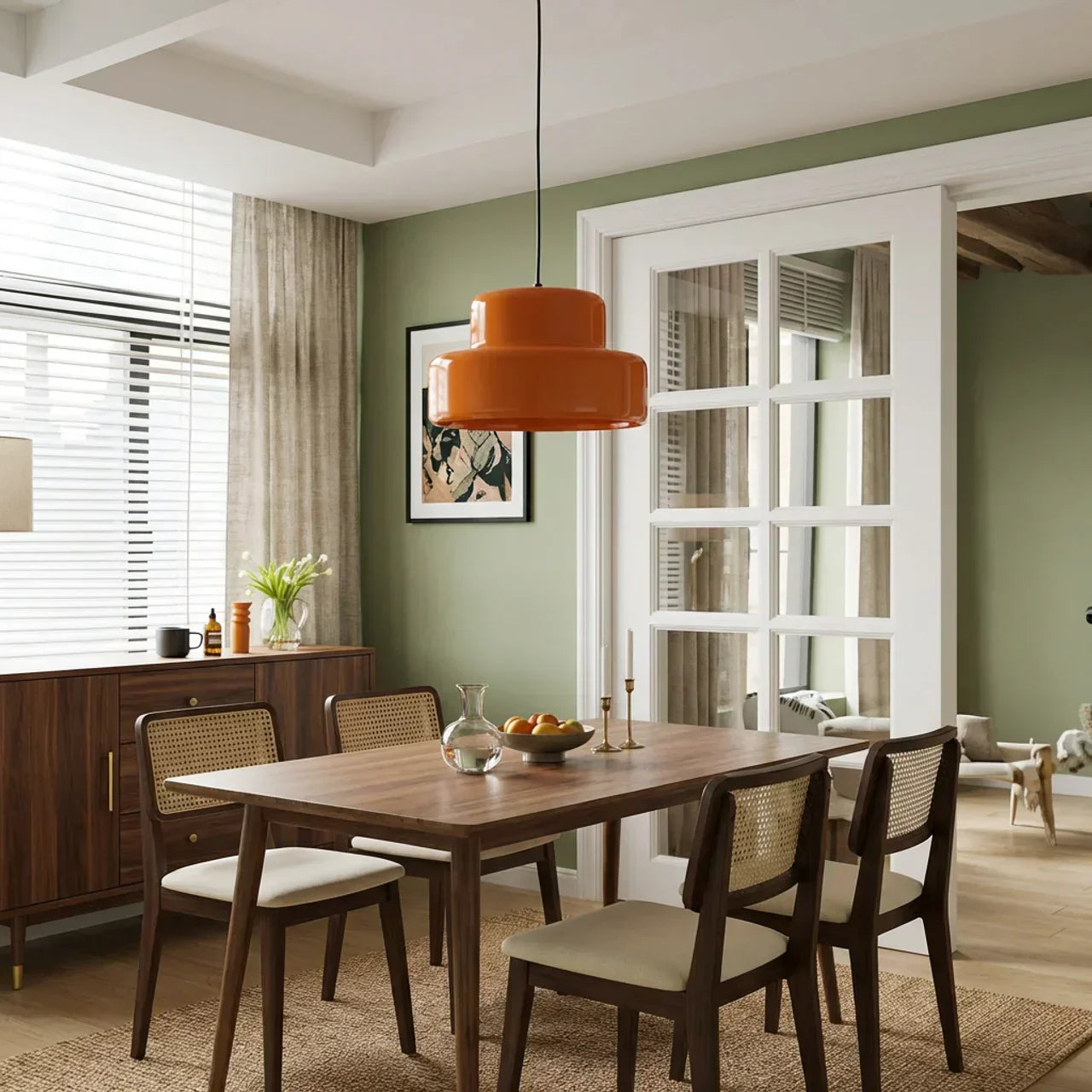Bauhaus Style Coloured Glass Pendant Light In Bowl Form | Temsk