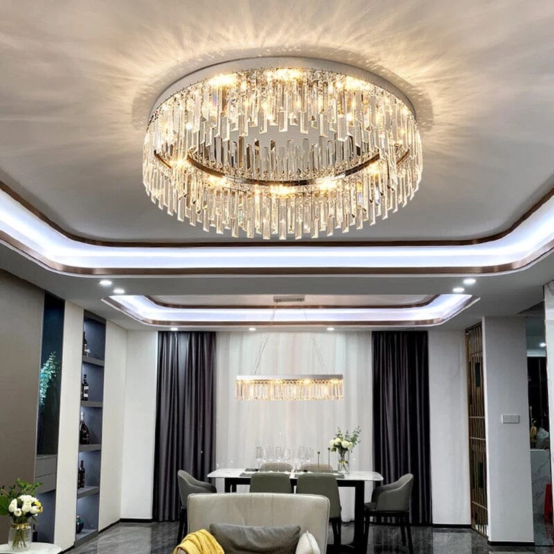Empressa Crystal Lighting Collection Featuring Stainless Steel And K9 Crystals | Temsk