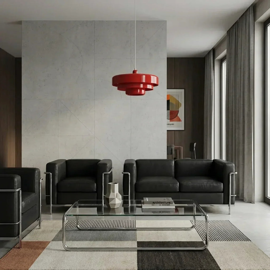 Bauhaus Style Tiered Glass Pendant Light For Ceiling Mount | Temsk