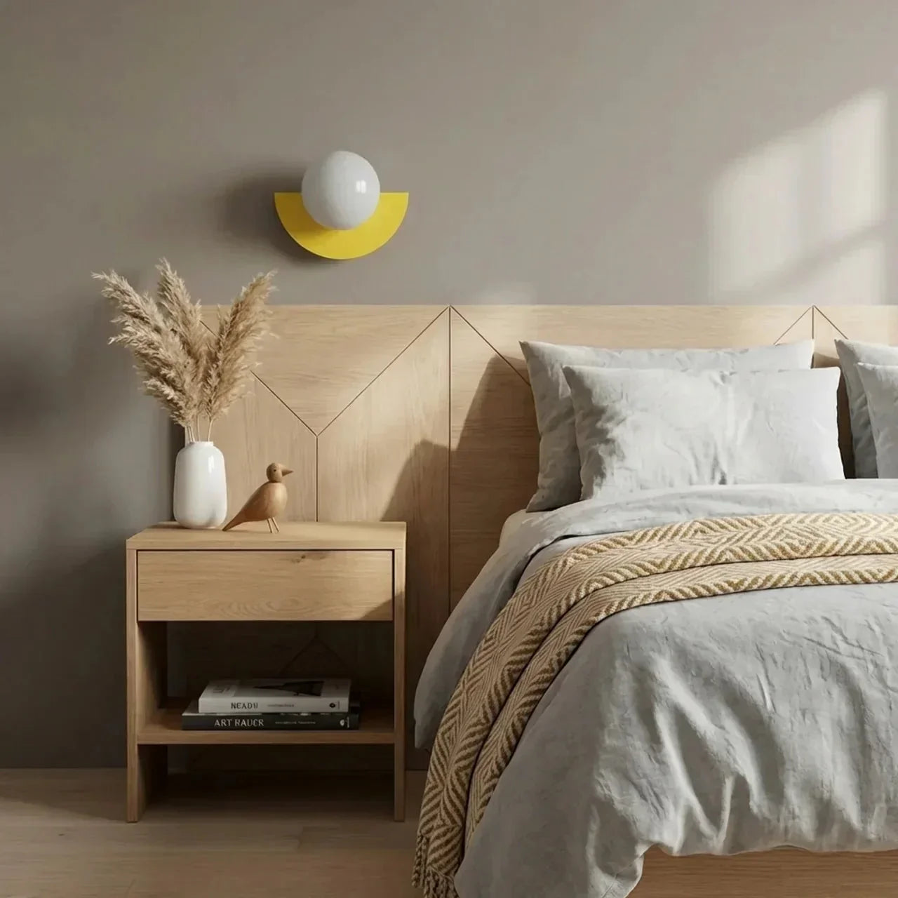 Wall Mounted Sconce Light in Semi Circle Metal With Integrated LED | Temsk