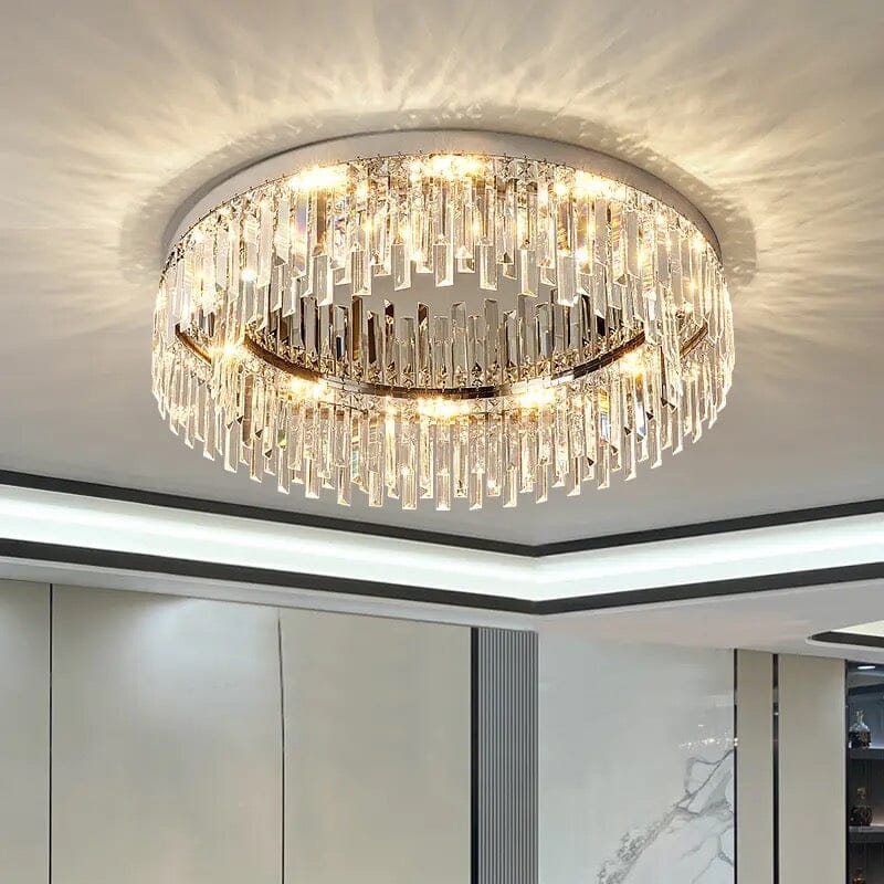 Empressa Crystal Lighting Collection Featuring Stainless Steel And K9 Crystals | Temsk