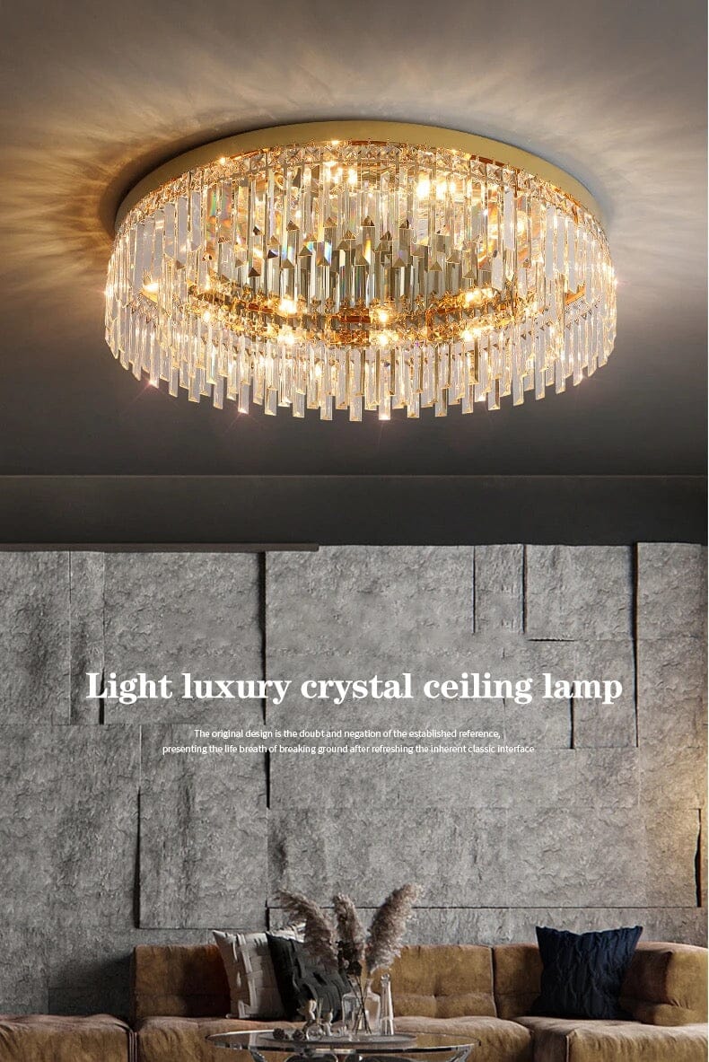 Empressa Crystal Lighting Collection Featuring Stainless Steel And K9 Crystals | Temsk