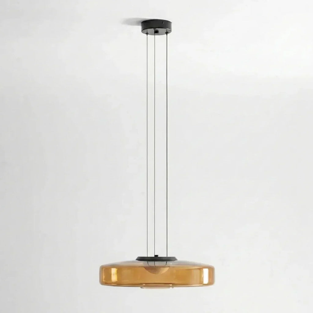 Tiered Glass Pendant Light With Integrated LED Bauhaus Style | Temsk