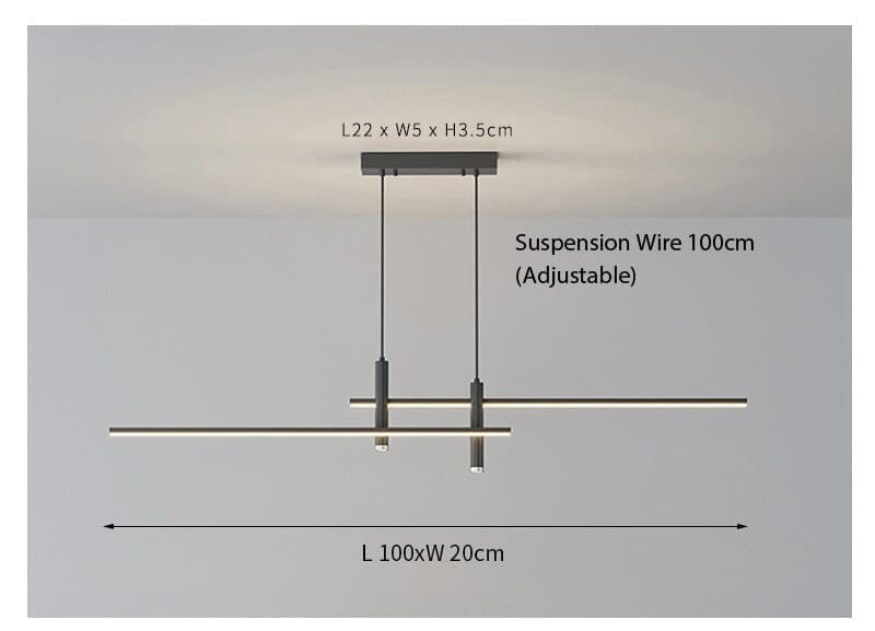 DuoLux Global LED Lamp with 90 to 260 Volt Range Iron and Acrylic Construction | Temsk