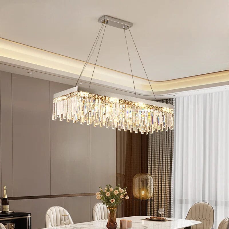Empressa Crystal Lighting Collection Featuring Stainless Steel And K9 Crystals | Temsk