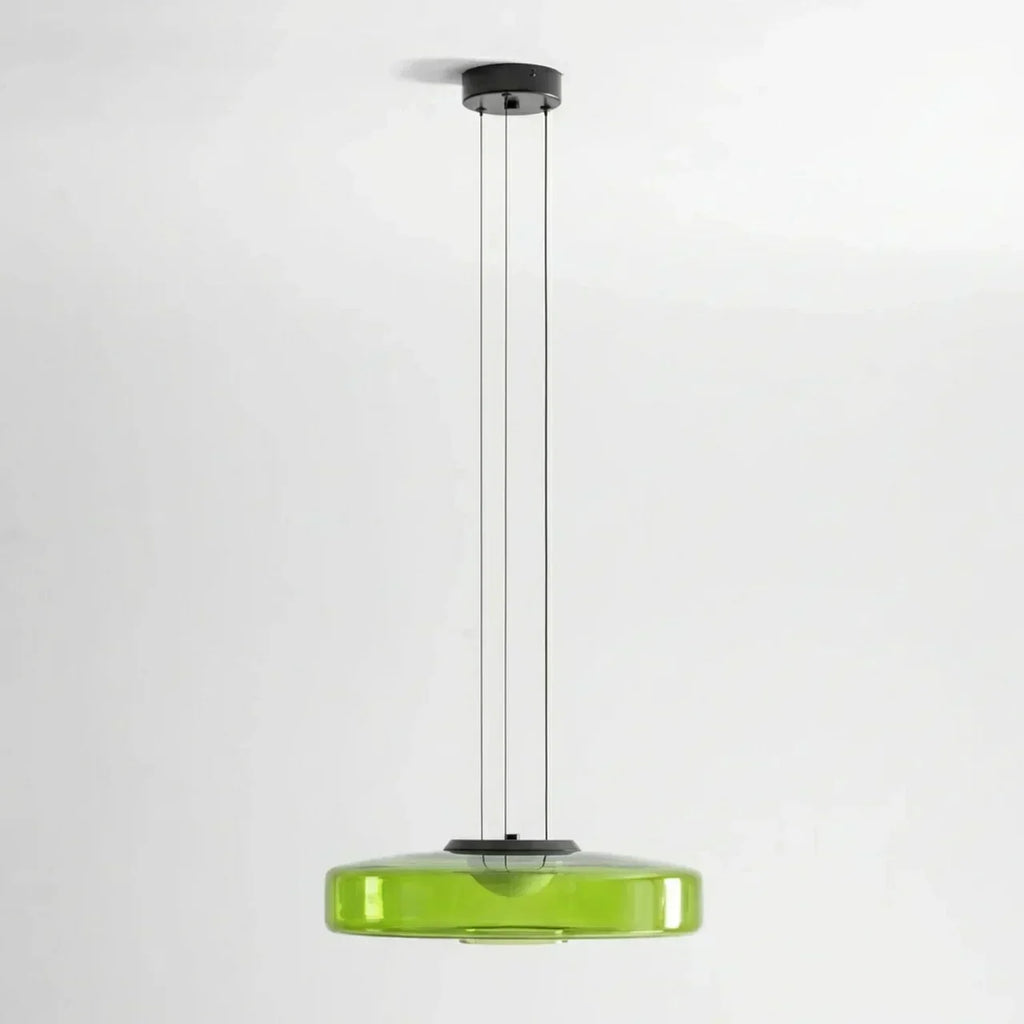 Tiered Glass Pendant Light With Integrated LED Bauhaus Style | Temsk