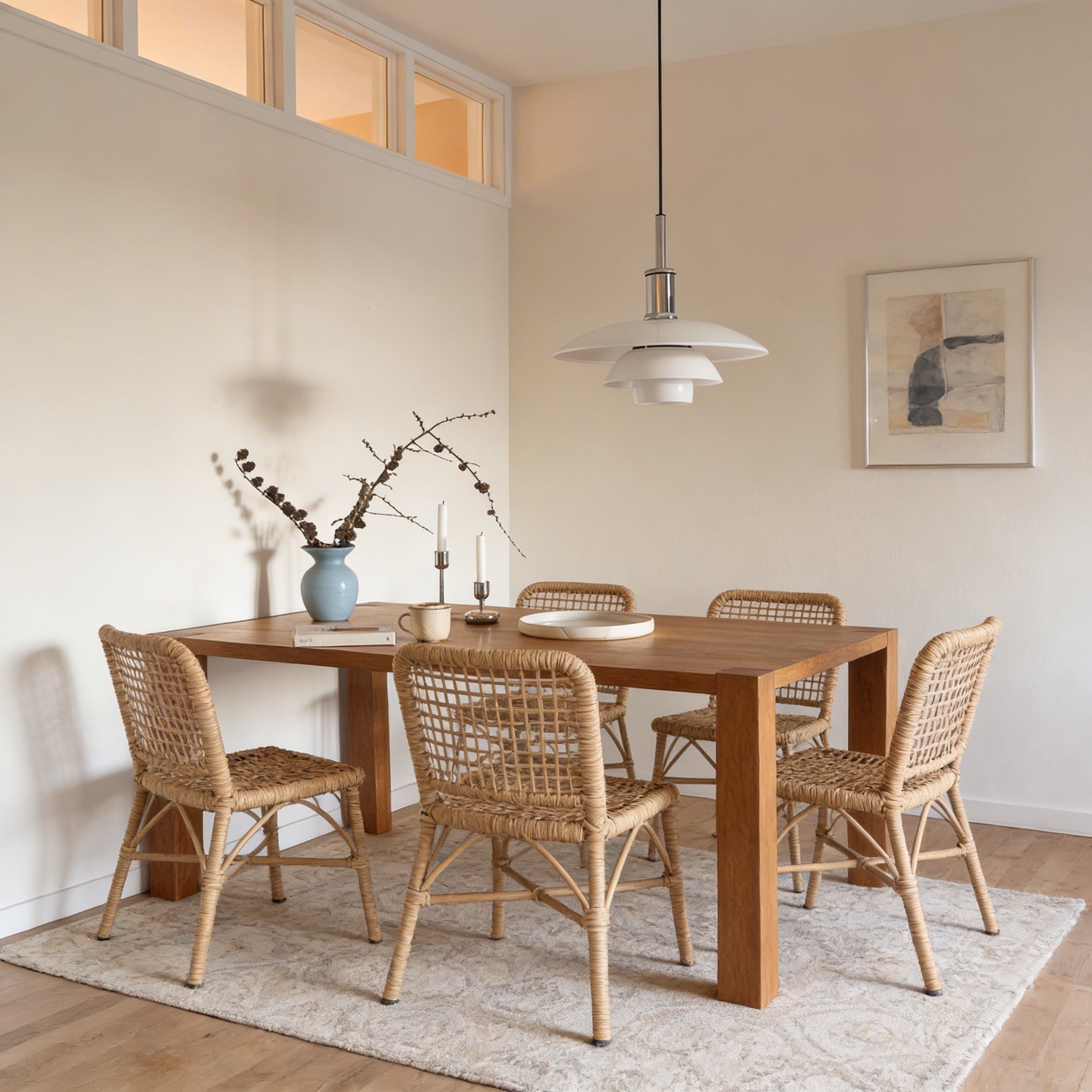 Compact Danish Layered Glass Pendant Light Fixture | Temsk