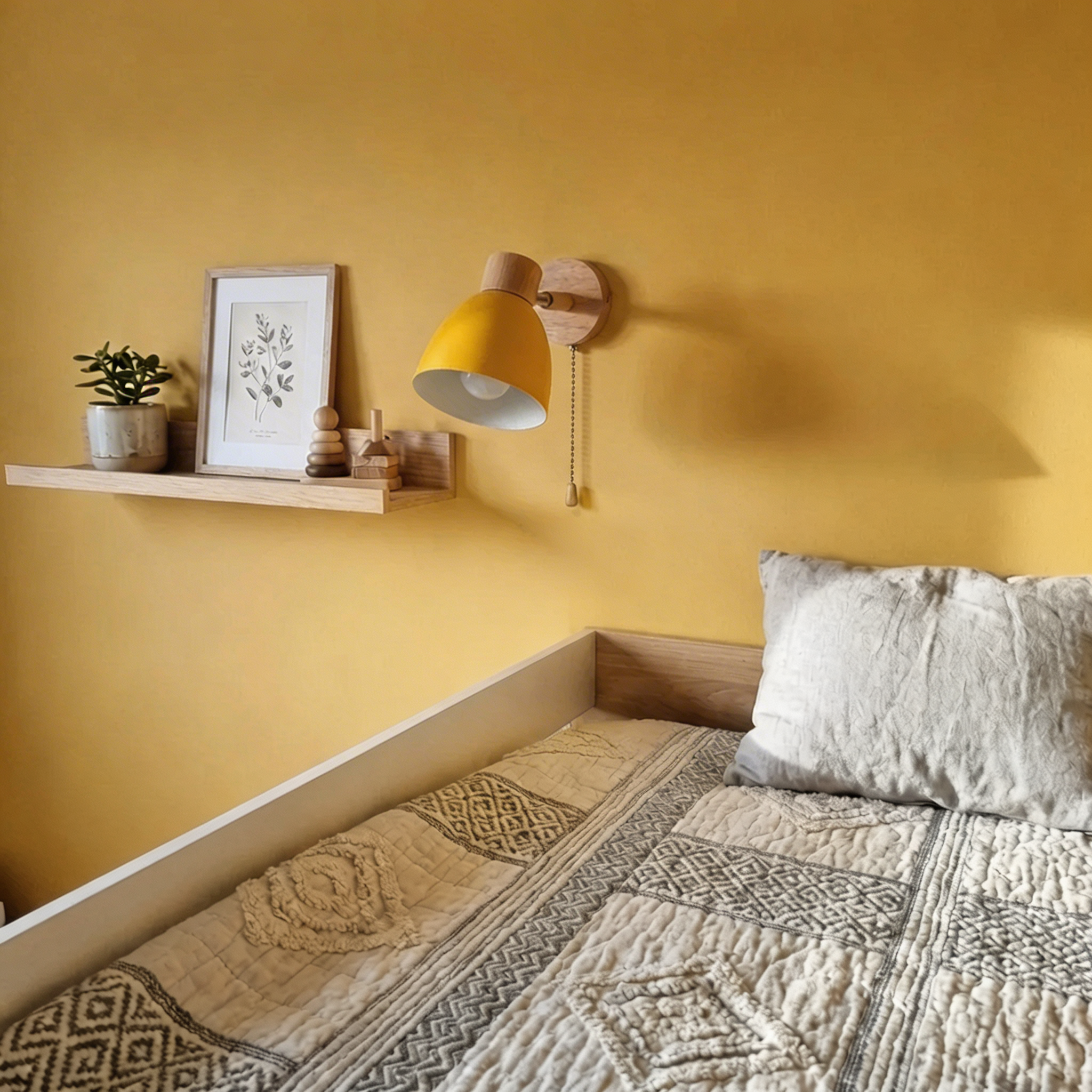 Wall Sconce Light With Adjustable Shade, Metal Shade And Wood Mounting Base | Temsk